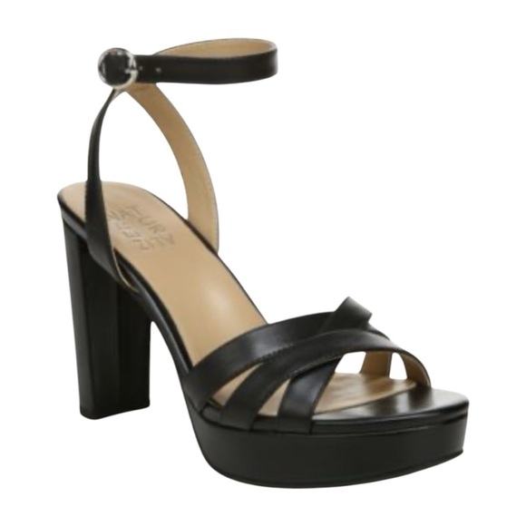 Naturalizer Mallory Ankle Strap Sandals/ Heels Black Size 9 Women’s. - Picture 1 of 16